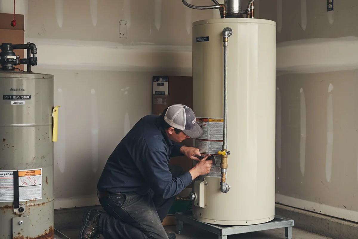 Water heater and shutoff valve replacement in Weott